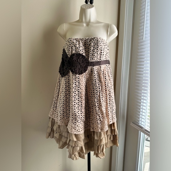Strapless Mocha Dress - Large - Picture 1 of 5